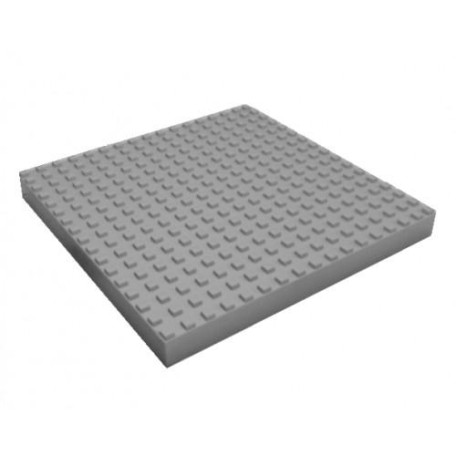Тактильная плитка с квадратными рифами 400x400x50 серая